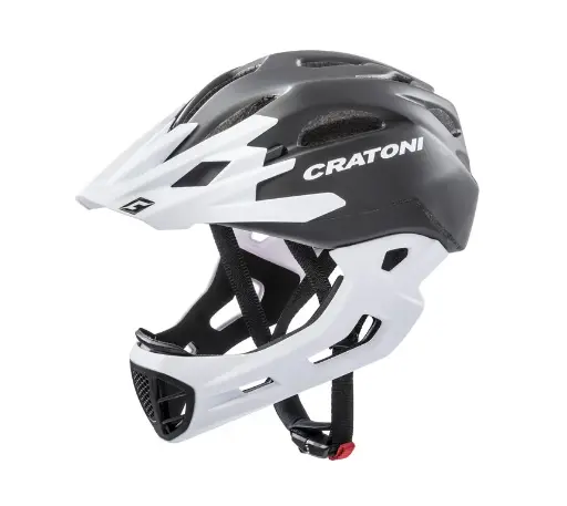 [2015059130] CASCO CRATONI C-MANIAC (52-56) NERO / BIANCO - OPACO